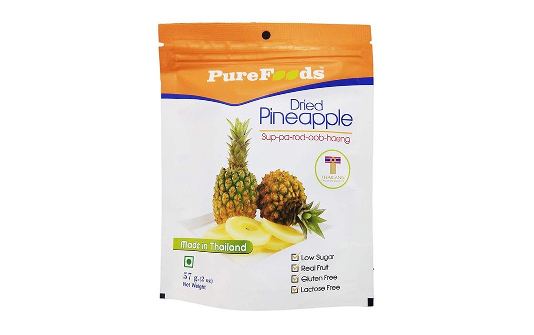 Purefoods Dried Pineapple    Pack  57 grams